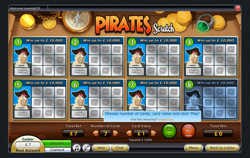 biglietto Pirates Scratch